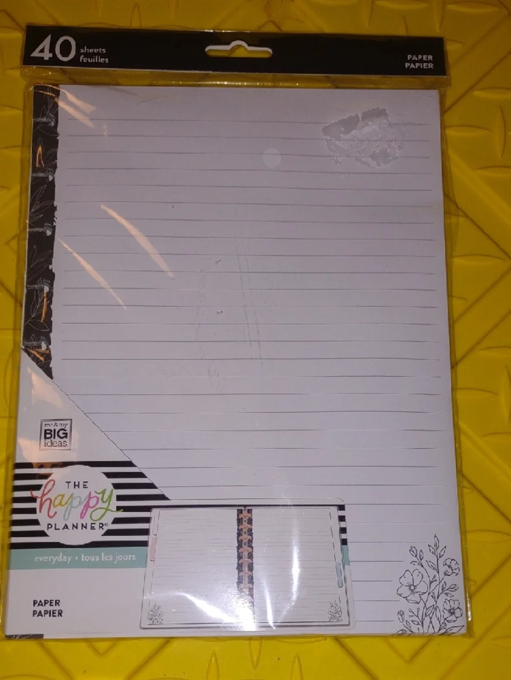 The Happy Planner Lined pages 40 – White NEW